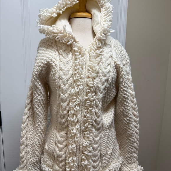 Cozy Cream Hooded Cardigan - Picture 2 of 10